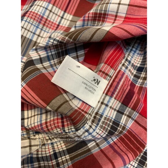 Old Navy Pearl Snap Shirt Mens XXL Long Sleeve Plaid Western 100% Cotton - Picture 7 of 7